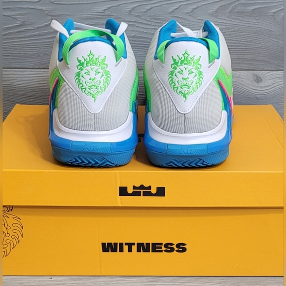 ? Nike LeBron Witness VII ? Sz 17 M / 18.5 W Basketball 7 Grey Fog Hyper Pink main image 15